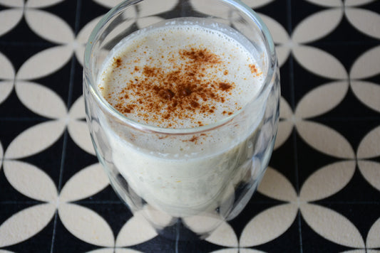 Colada de coco manzana y almendras